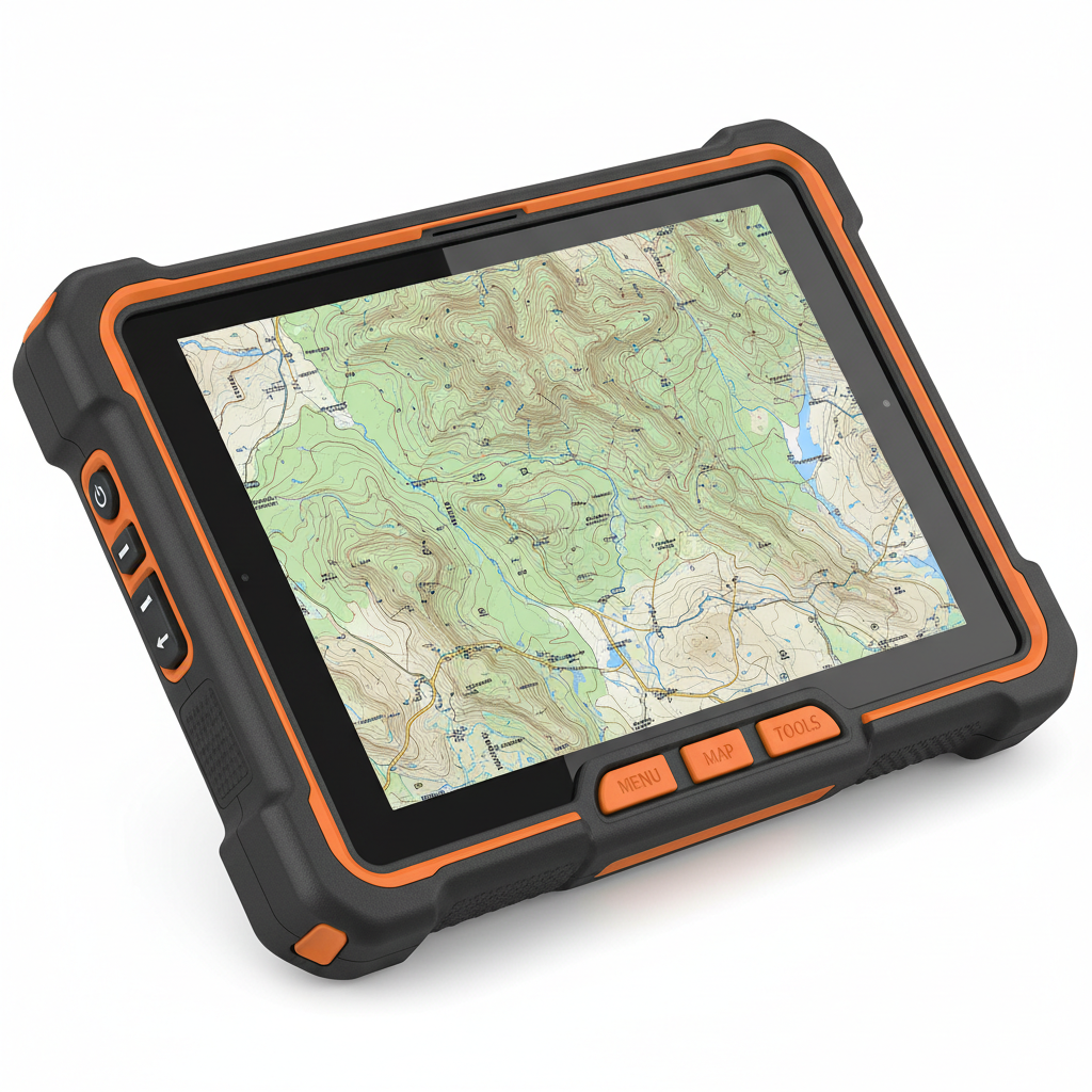 Rugged GPS Tablet with Topographic Software
